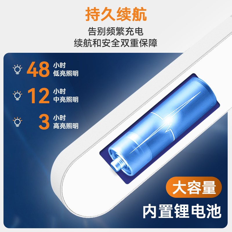 免安装车内灯小车阅读灯强磁吸led充电车顶灯便携车载照明后备箱