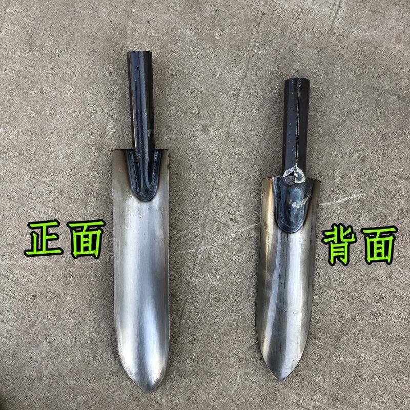 全钢尖铲多功能长铁锨挖沟打洞挖树起苗翻土尖头窄细锹户外园艺铲