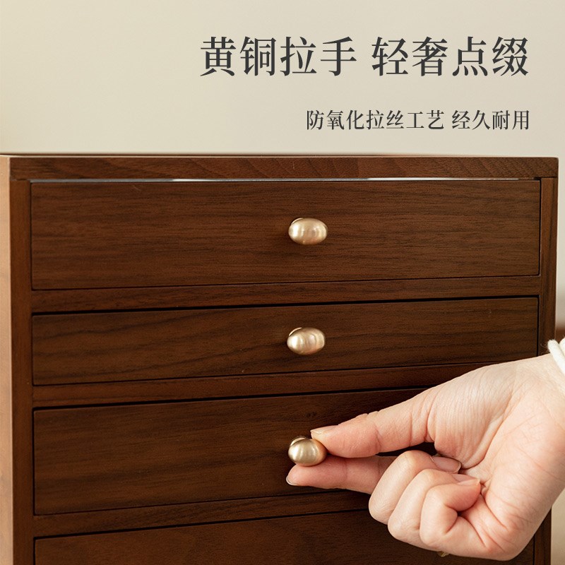 实木质首饰盒收纳盒多层大容量高档精致结婚耳环项链饰品生日礼物