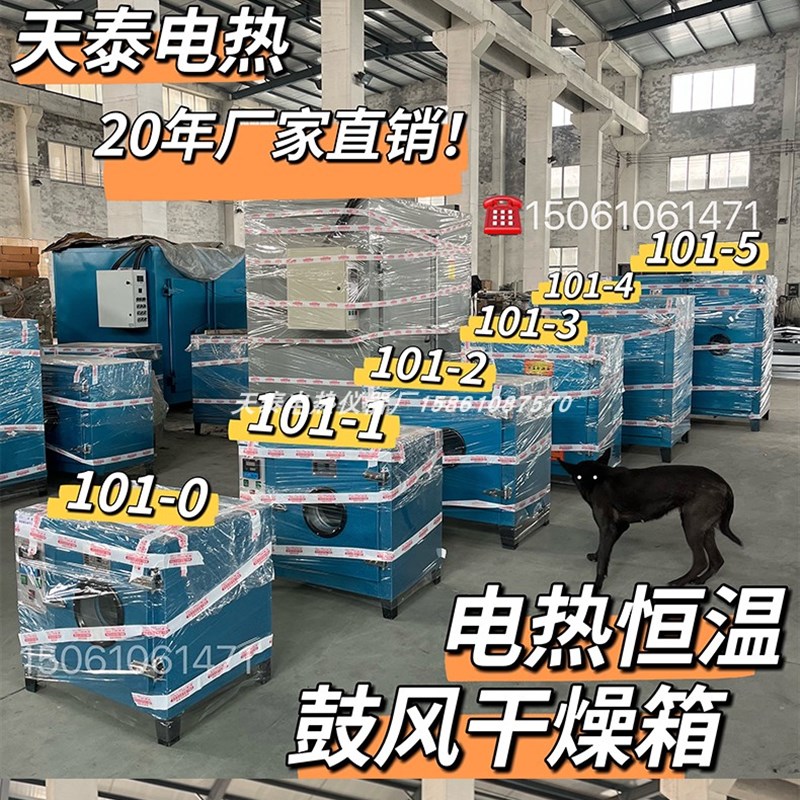 天泰电热仪器厂101型电热鼓风恒温干燥箱300度工业烘箱汽车大灯轮