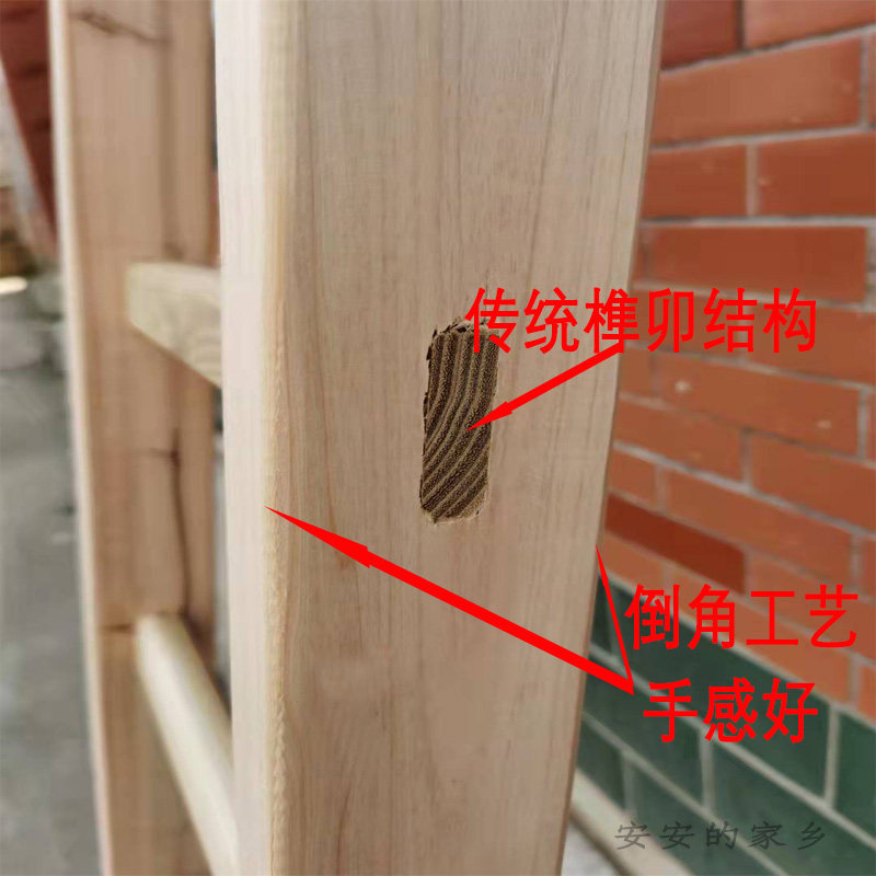 木梯子人字梯梯子木楼梯木头实木木质登高直梯工程一字家用幼儿园