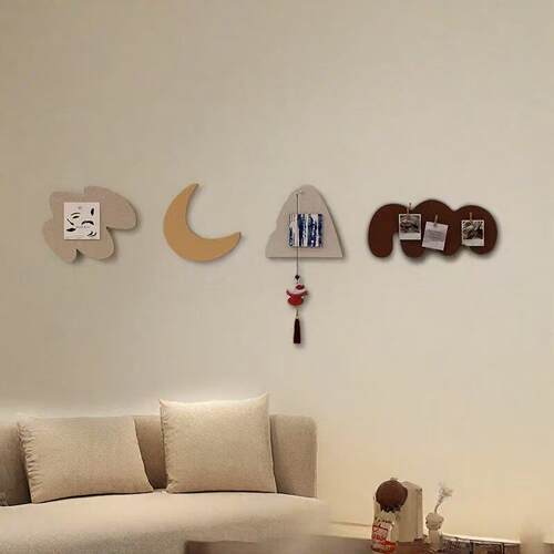 毛毡板照片墙羊毛毡墙贴背景板软木板展示墙作品展示INS可爱风格
