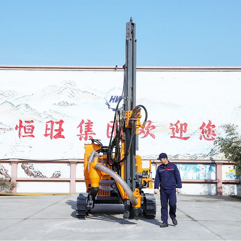履带露天潜孔钻车一体分体式潜孔钻机带除尘采矿钻机锚索锚固钻车