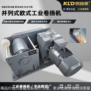 卷扬机工厂直供可定制变频调速配备测力计 3吨欧式 涡轮电动绞车