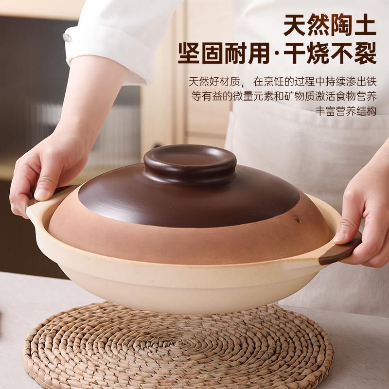 景德镇老式土砂锅炖锅家用燃气小号陶瓷煲汤瓦煲商用干烧煲仔饭专