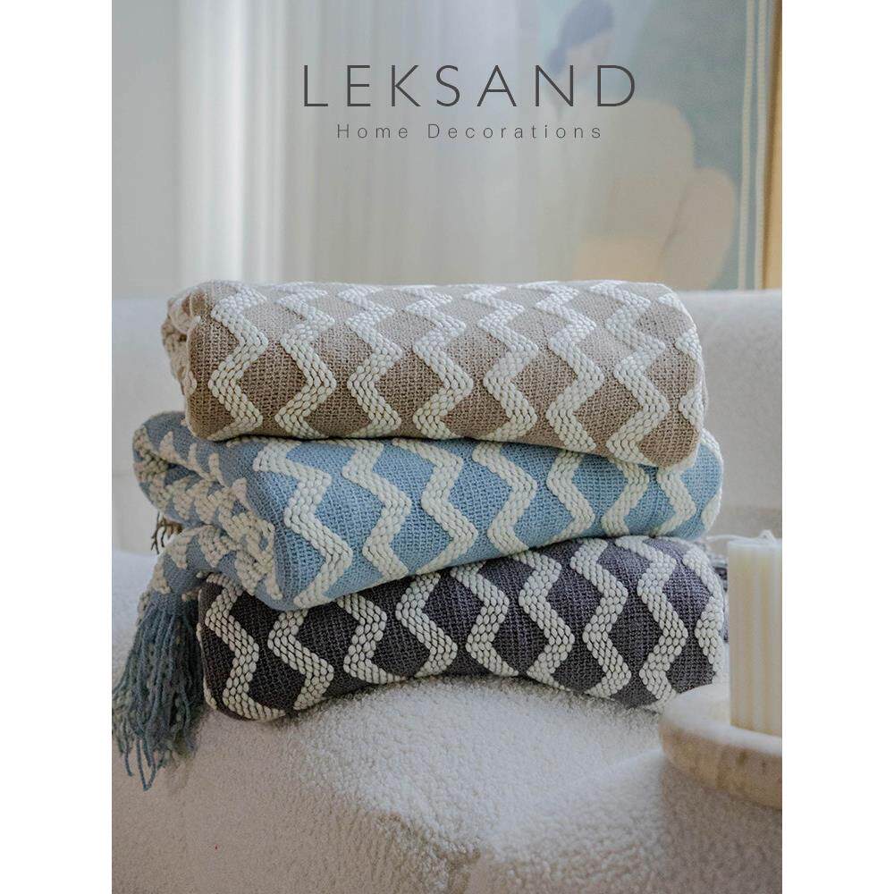 北欧风夏季毯子客厅沙发毯办公室午休盖毯车载空调毯单人披肩搭毯