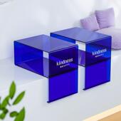 压克力L型展示台咖啡店桌面吧台展示架橱窗装 饰柜 饰网红中岛台装