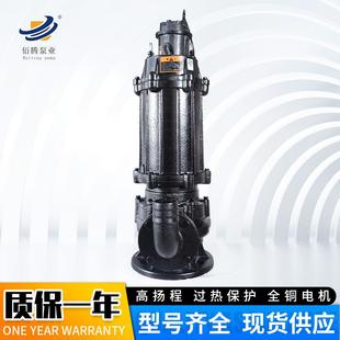 WQ大功率潜水泵排污泵大流量潜污泵无堵塞工程用污水泵提升泵