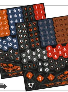 战锤40K 杀戮小队 双面印刷 伤害标记 token + 英寸标尺 纸板