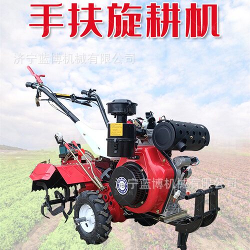 小型四驱微耕机 农用自走式耕地机 菜地大棚汽油柴油款家用耕田机