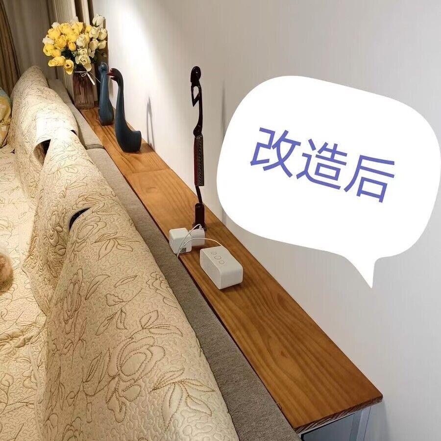 客厅沙发后置物架靠墙落地实木床头收纳书架子柜定制玄关架长条架