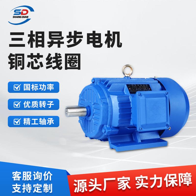 变频电机卧式四极高速马达散热调速三相异步立式全铜电动机配水泵