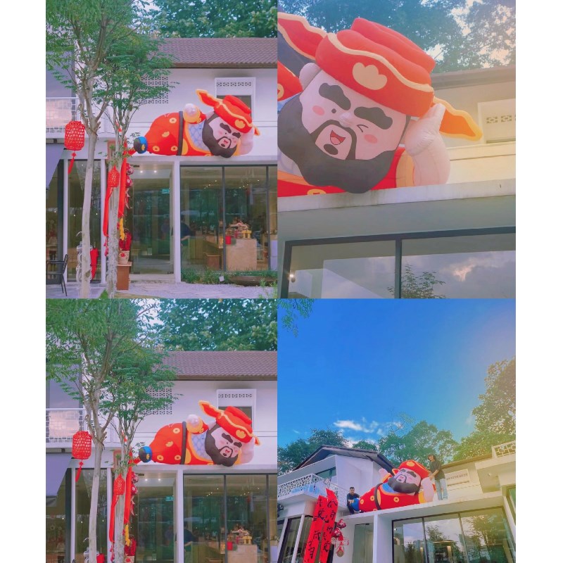 定制充气创意卡通财神爷气模公仔吉祥物K模型户外广告引流商场美