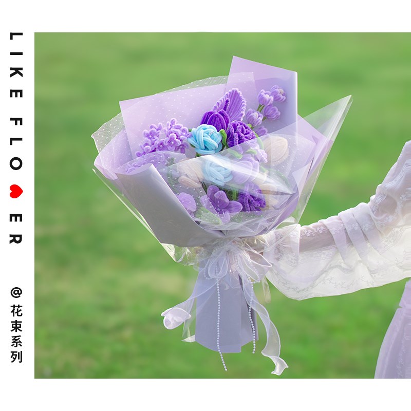 扭扭棒花束成品手工diys材料包送女友送闺蜜生日送老师母亲节礼物