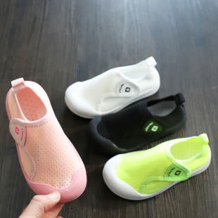 春2021年新款 透气网面幼儿园室内鞋 儿童网鞋 女童拖鞋 小白鞋 男童鞋