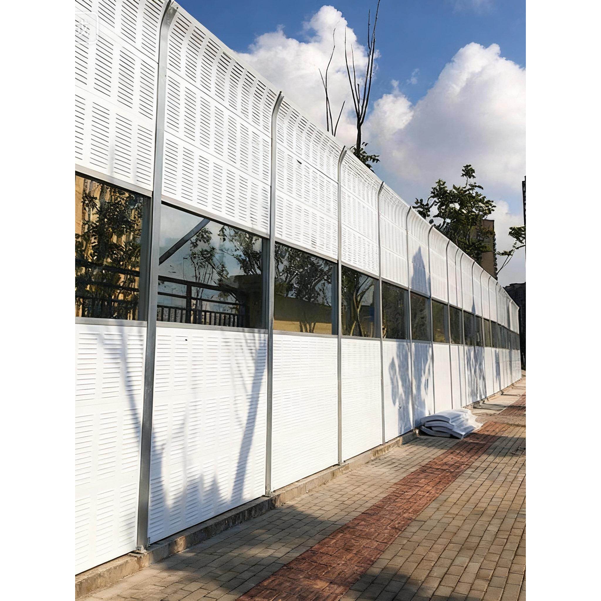 高速公路声屏障空调外机吸音充电桩隔音板工厂高架桥隔音屏厂家