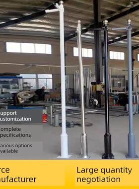 监控杆3456m伸缩基本杆墙支架社区道路户外户外不锈钢