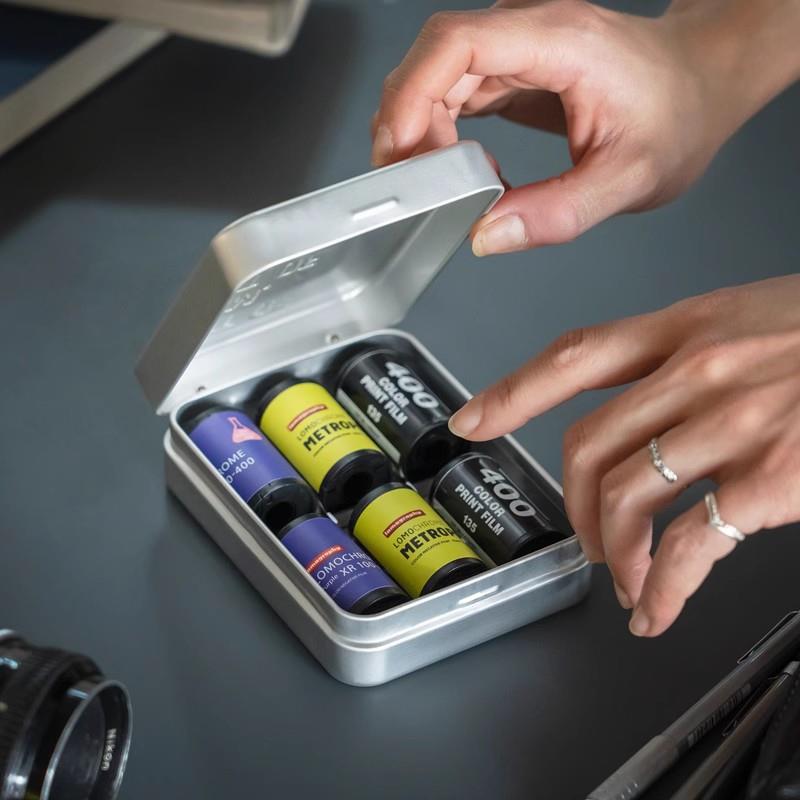 Lomography乐魔金属收纳盒135胶片120负片彩负胶卷反转片菲林整理