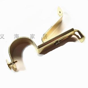 电镀不锈钢色管托支撑架 38mm特大窗帘杆罗马杆支架侧装 安装 码