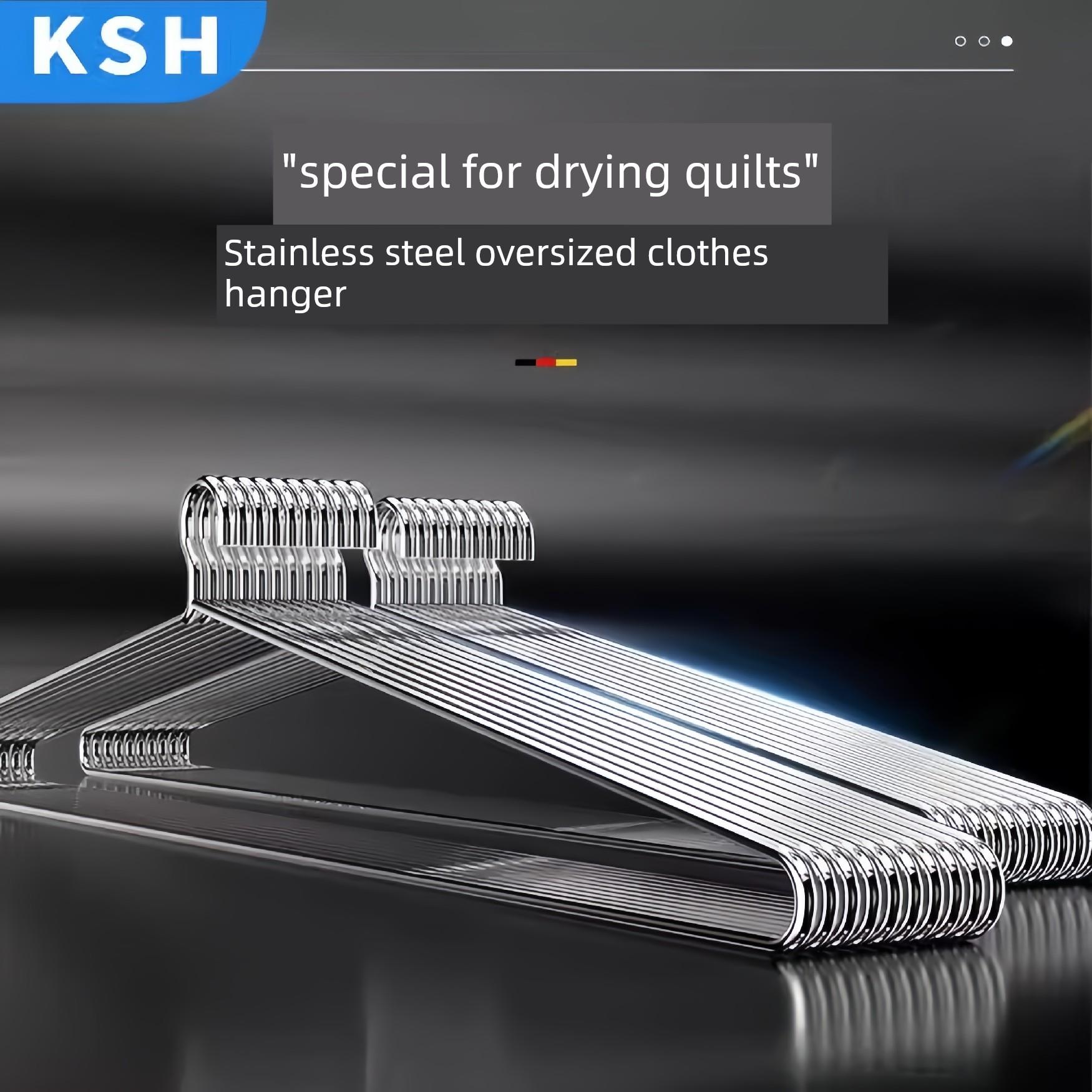 大型晾衣架，用于晾晒棉被工艺品家用阳台大型实心不锈钢晾衣架，