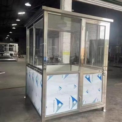 源头厂家户外不锈钢岗亭保安亭停车场收费岗亭门卫值班室成品现货