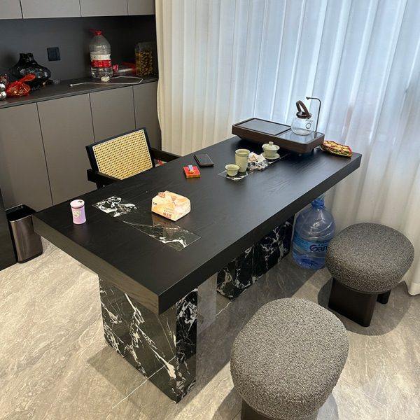 新中式岩板茶桌2024新款高端客厅泡茶桌轻奢现代高级感胡桃木茶台,住宅家具,家用茶台/茶桌,淘宝优惠券,粉丝福利购,淘宝优惠卷