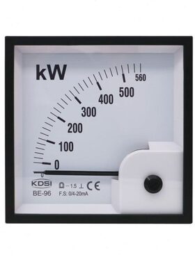 指针式直流电流表BE-96 DC4-20mA 560kW毫安电表 91*91mm开孔