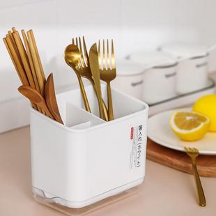 筷子笼家用餐具勺子收纳盒筷桶厨房防霉多功能沥水置物架筷篓笼子