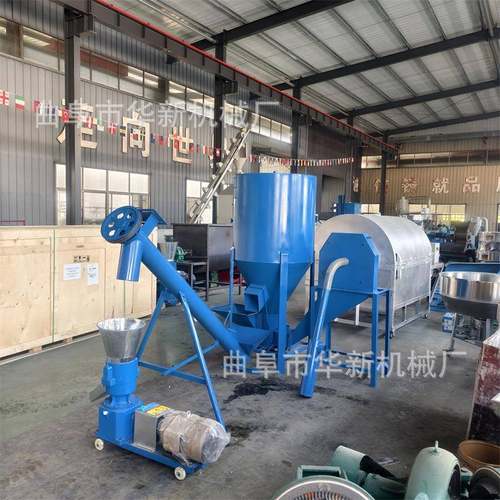 豆杆玉米饲料颗粒机鸡鸭鹅养殖饲料制粒机家用秸秆草料造粒机