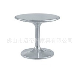 小户型茶桌 厂家供应 铆钉圆台茶几 创意玻璃钢家具 复古工业风格