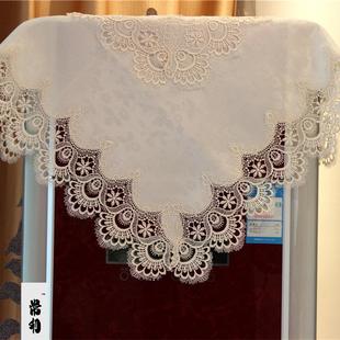 简约蕾丝花边布艺餐桌布床头柜梳妆台电视柜盖巾 轻奢大气欧式