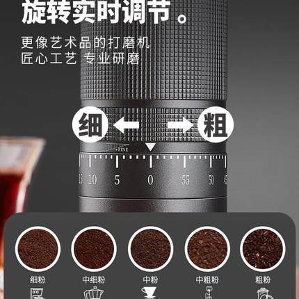 手摇磨豆机咖啡豆研磨机家用小型手动便携式咖啡研磨器手磨咖啡机