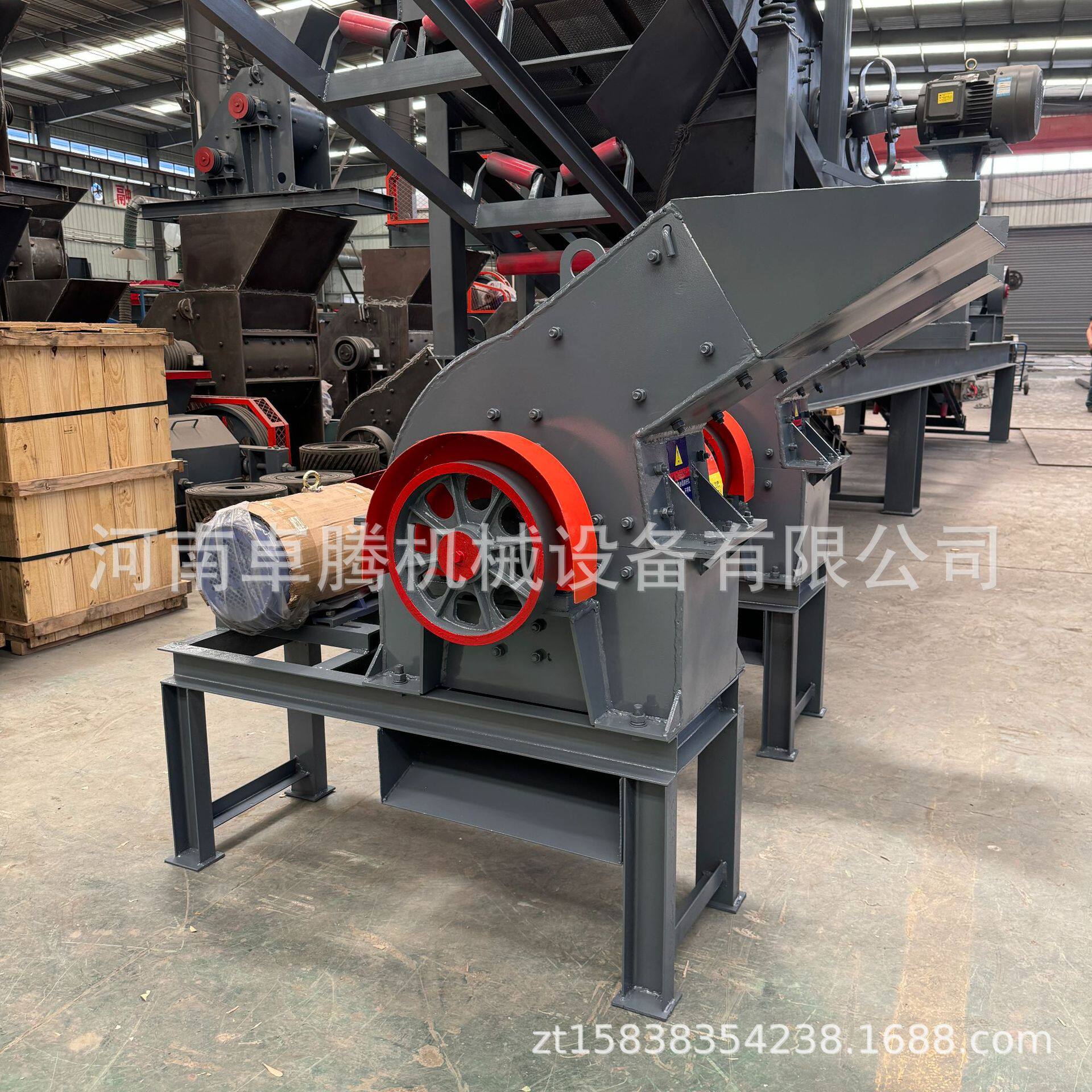 小型PC-300*400型锤式破碎机石灰石建筑石料制砂机煤炭锤式破碎机