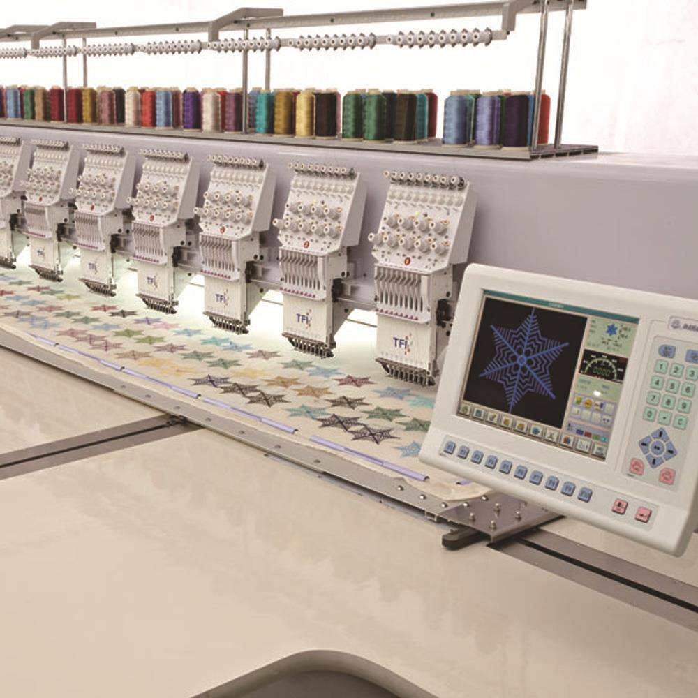 全新大豪电脑高速绣花机9针12针20头等多头成衣刺绣机器