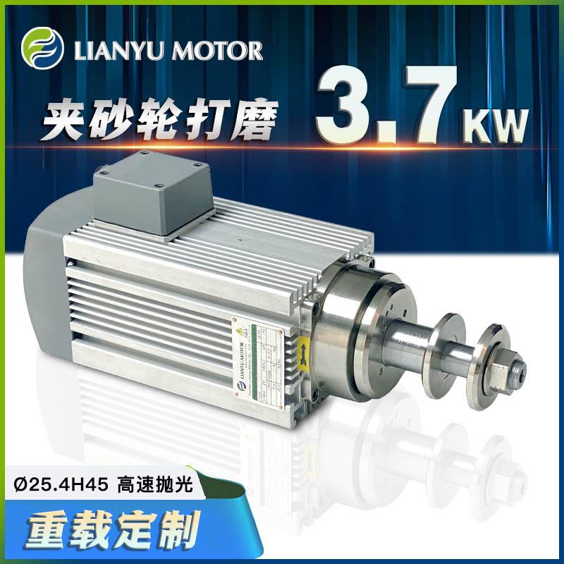 夹锯片电机锯切切割装砂轮盘打磨抛光主轴电机LYR71C风冷广东联昱