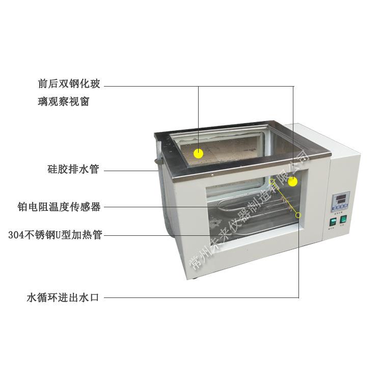 定制HS-40双视窗恒温循环水槽玻璃透视水浴玻璃循环水槽实验室
