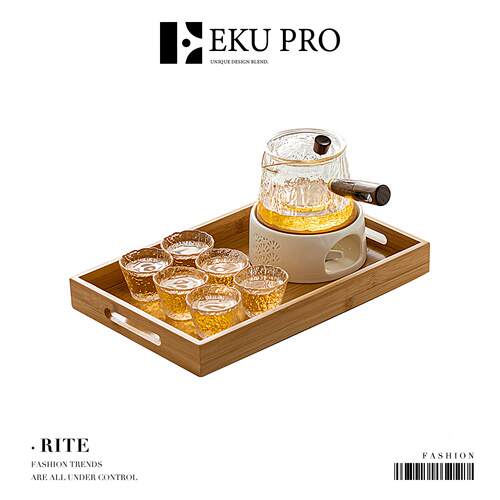 EKU PRO·初礼·耐高温玻璃过滤茶具套组泡茶壶侧把客厅待客|Rite