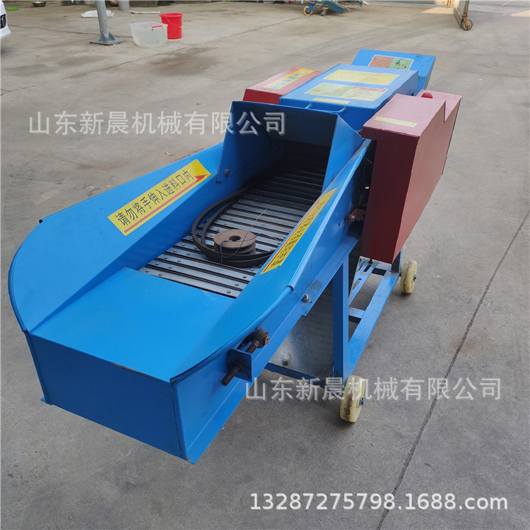 家用型电动铡草机花生秧秸秆粉碎机自动进料铡草机