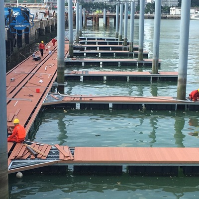 海上浮桥游艇码头 铝合金结构引桥浮桥 港口引渡浮动码头