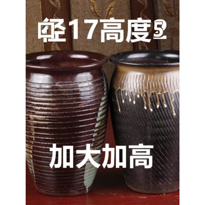 粗陶陶瓷花盆多肉盆花卉绿植盆多肉老庄盆透气V紫砂陶罐法师盆