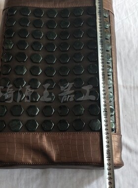 药王石枕头墨玉枕头墨绿玉凉席沙发坐垫凉席摆件手链珠子工厂