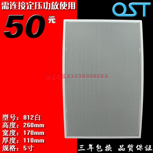 工程 壁挂音箱 墙壁o喇叭 教室音箱 挂壁音箱 扬声器 听力训练扩