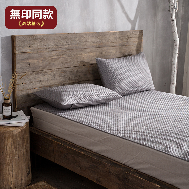 夏季全棉纯亚麻凉席三件s套儿童婴儿棉麻软席子可折叠可水洗养生