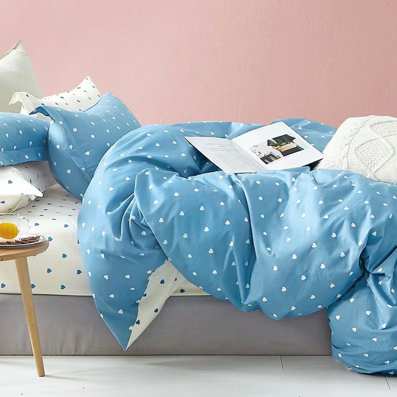 北欧风全棉床单三件套 单人床1.2mE1.5米学生宿舍纯棉床上用品套