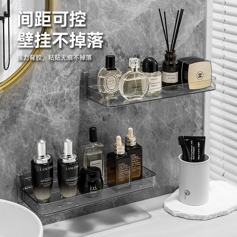 卫生间收纳架子浴室洗漱台免打孔厕所洗手间阳台壁挂式墙上置物架