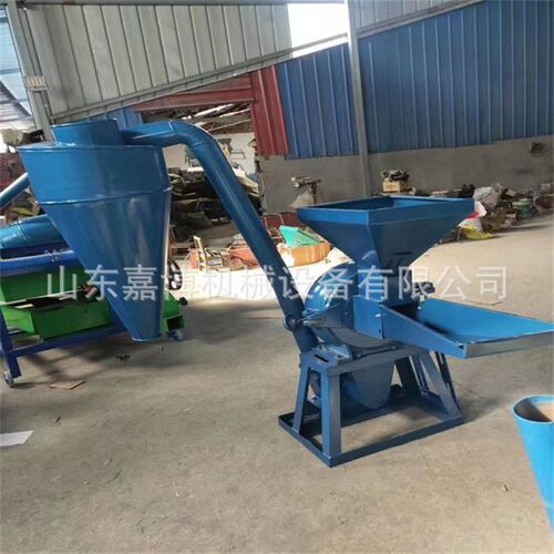 360型双口陶土花肥磨粉机 自吸式玉米稻壳粉碎机 鸡鸭鹅猪牛养殖