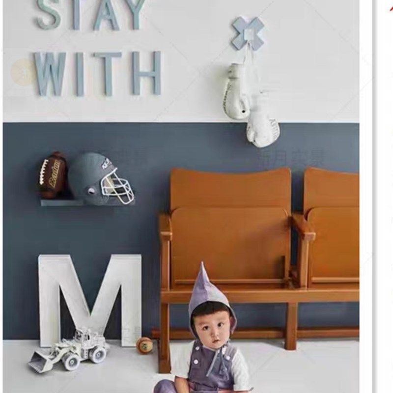 儿童实景制作拍照道具摄影棚装修影楼店面工作室设计百天宝宝写真