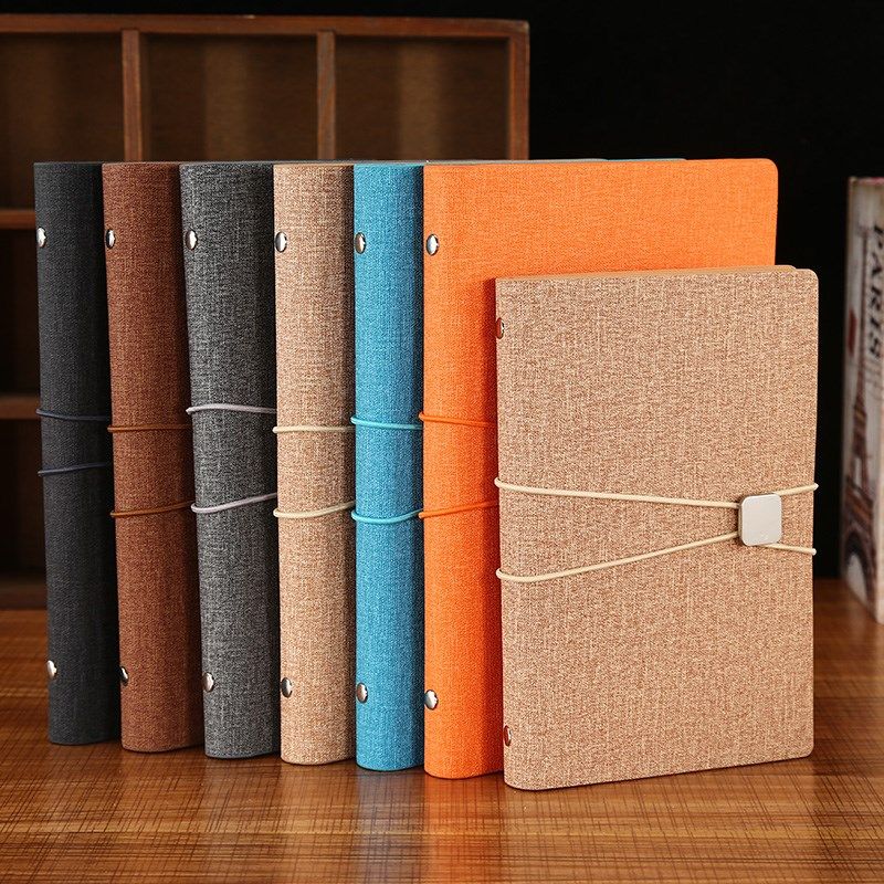 A6活页本小号便携可拆卸商务随身个性创意文具用品定制记事小本子