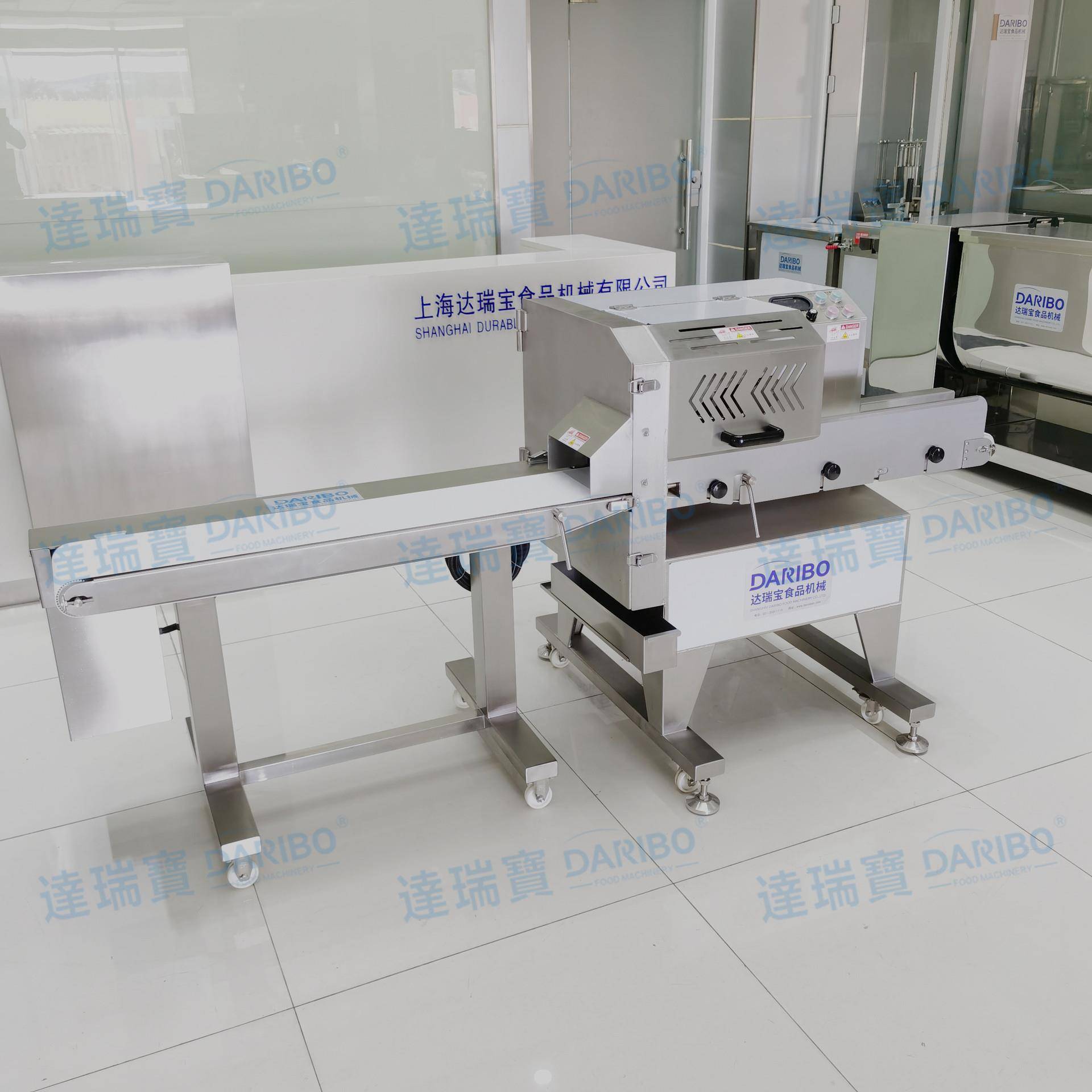 O商用加长款切肉机酱牛肉切片机大产量午餐肉切片切段设备厂家