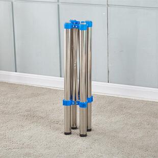 折叠桌腿支架麻将桌交叉腿桌配件可收缩桌架调节桌腿不锈钢铁架腿